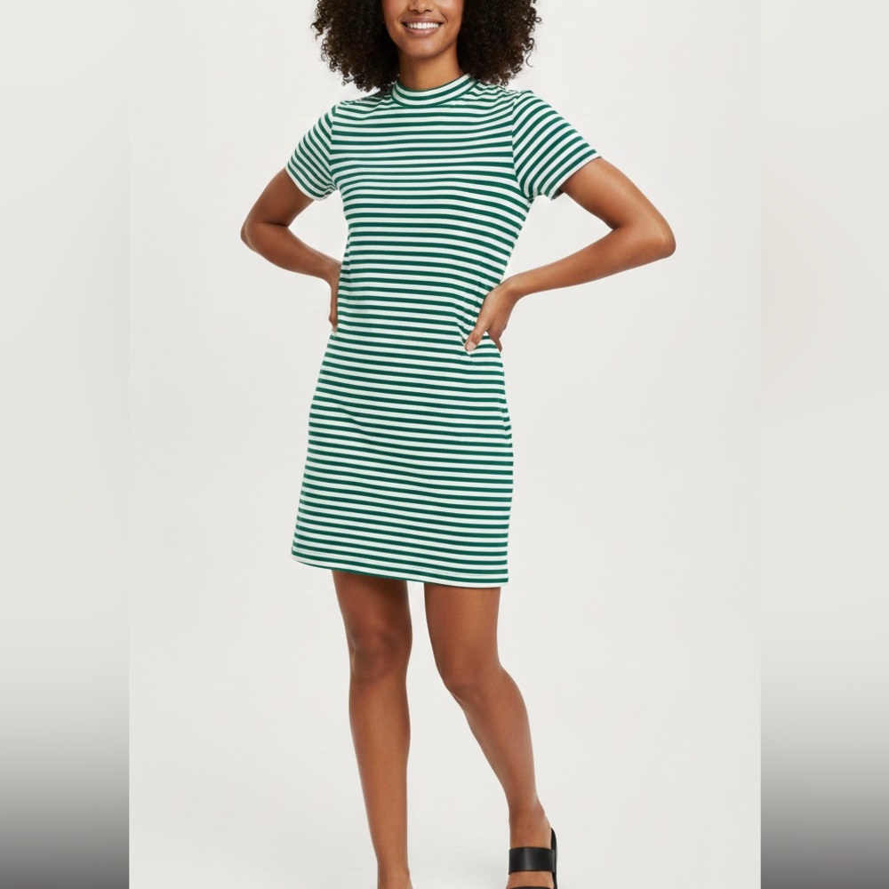 Free People Beach On the Line Stripe Dress in Navy and Mint Size XS - Picture 4 of 10